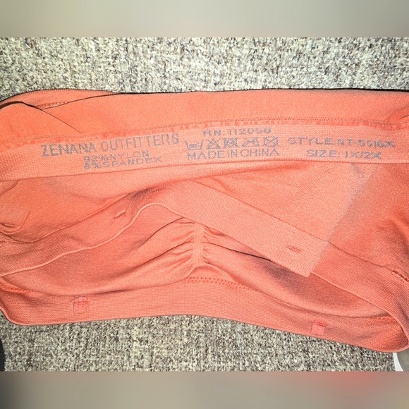 Zenana: NIB, + size, 7" Strapless Bandeau w/removable pads,1X-2X/2X-3X, Ash Rose - Picture 4 of 4